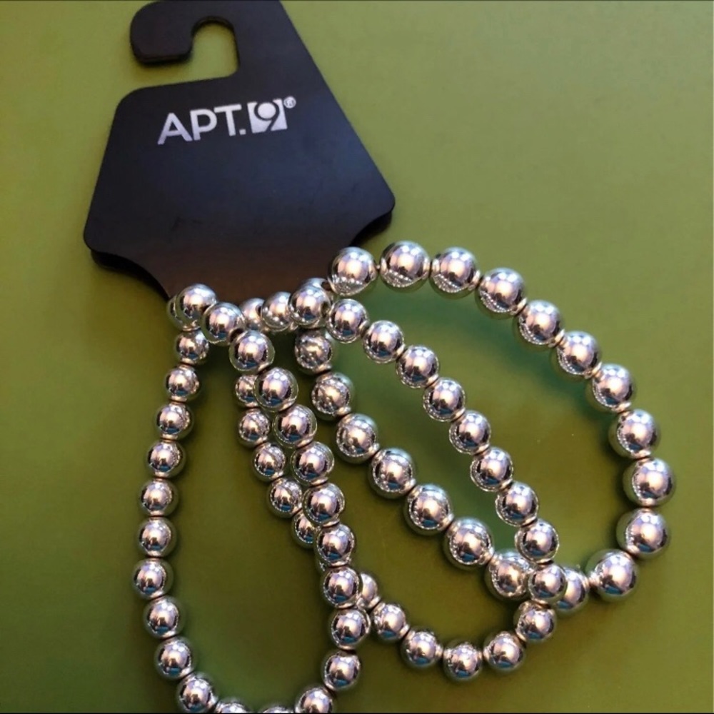 Silver Beaded Bracelets